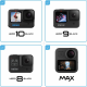 GoPro Fixation frontale + QuickClip pour caméra embarquée GoPro - Noir