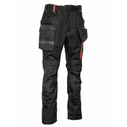 Pantalon de travail Mureck V561 noir/rouge T38