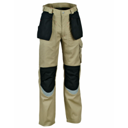 Pantalon de travail Bricklayer V015 beige/noir de COFRA