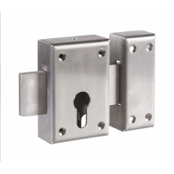 Verrou Inox pour cylindre Europeen.