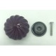 bouton spiral en porcelaine violet