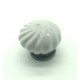 bouton spiral en porcelaine blanc