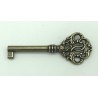 clé "Feuille" patine antiquaire